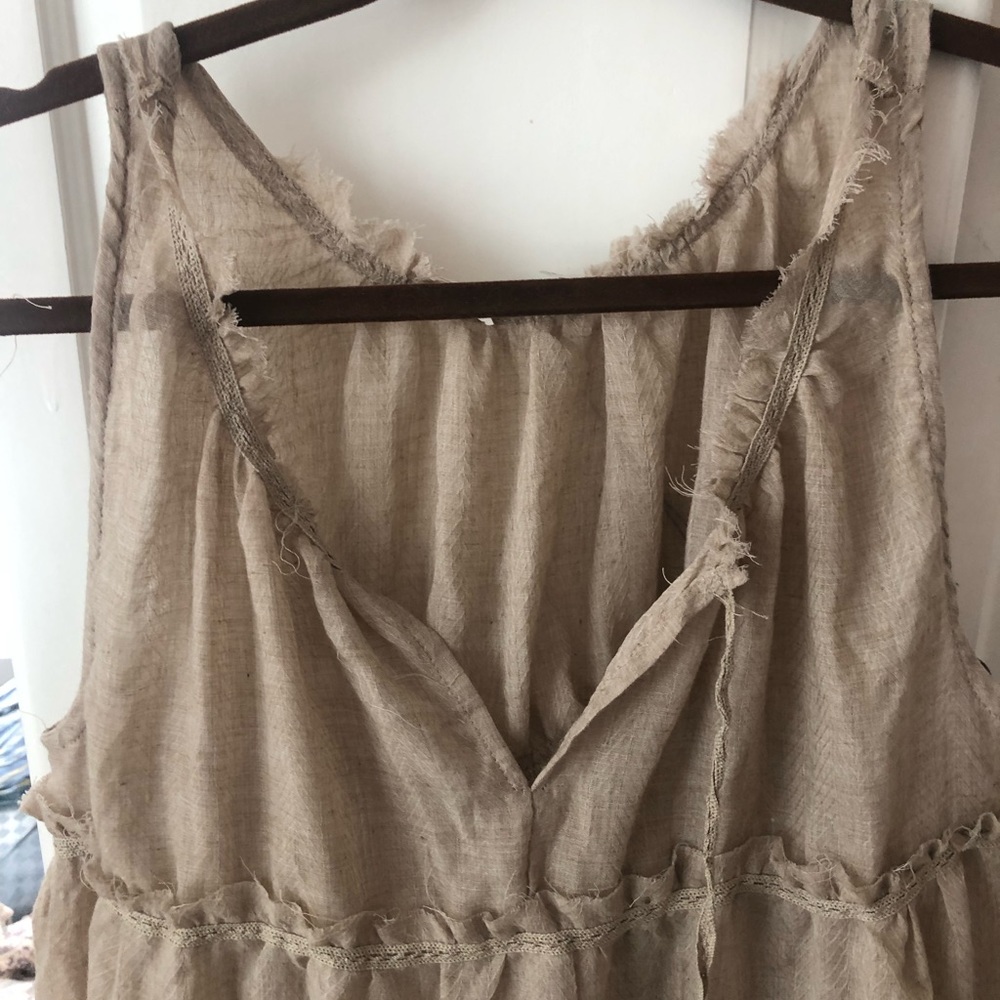 Mustard Seed, Tiered Tan Tunic